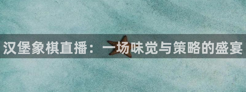 黑白体育nba篮球直播：汉堡象棋直播：一场味觉与策略的盛宴